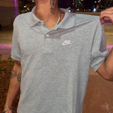 CAMISETA NK POLO CINZA