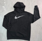 MOLETOM CANGURU NK SWOOSH BORDADO PRETO