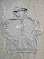 MOLETOM CANGURU NK SWOOSH BORDADO CINZA