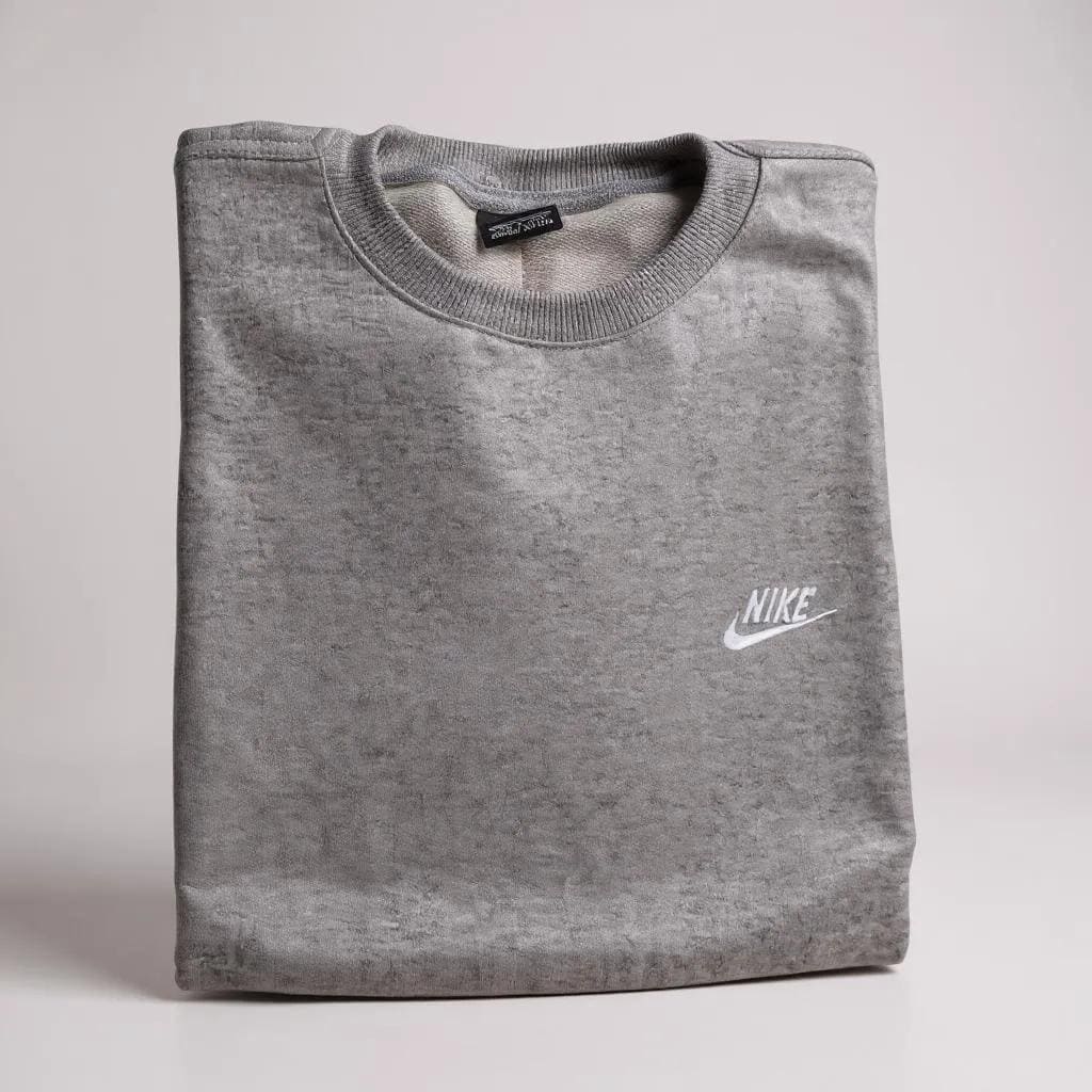 MOLETOM NK GOLA CARECA CINZA