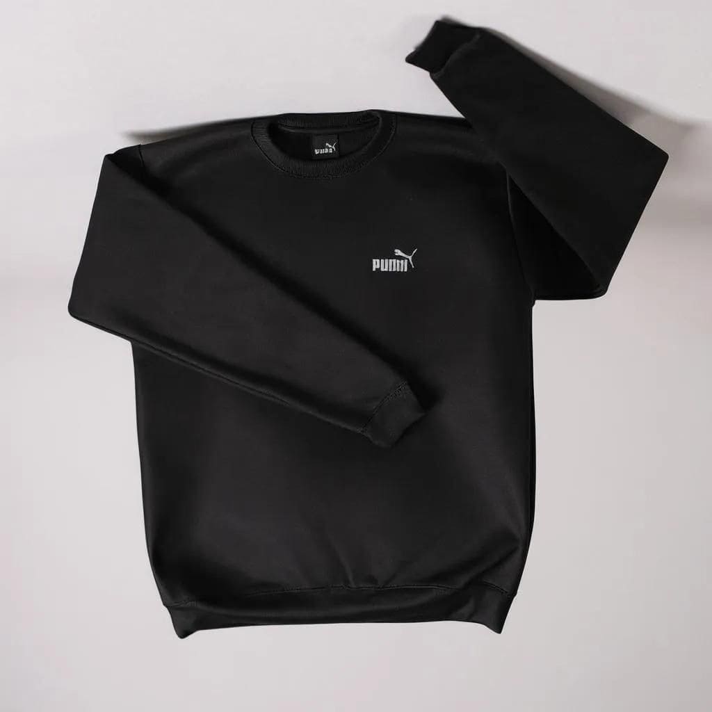 MOLETOM PM GOLA CARECA PRETO