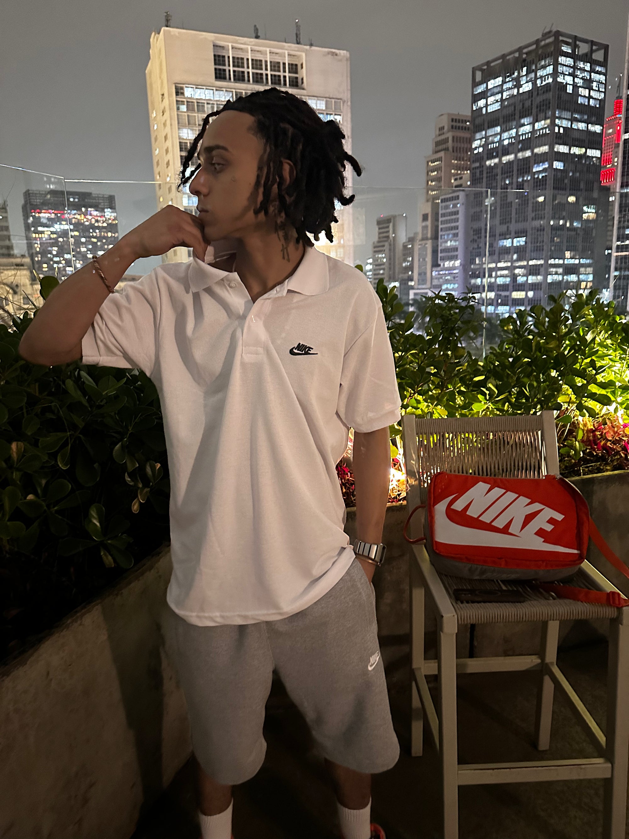 CAMISETA POLO NK BRANCA