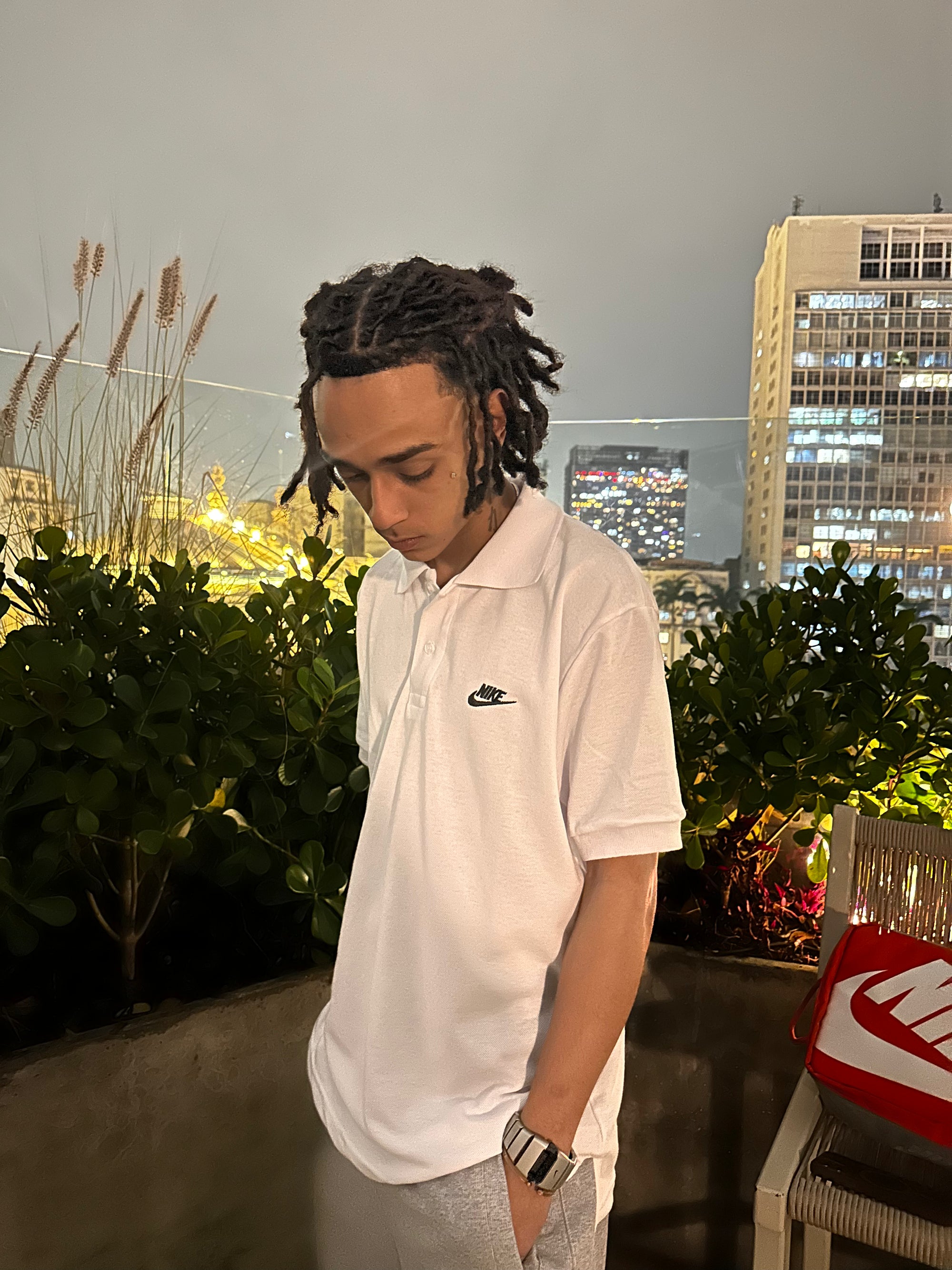 CAMISETA POLO NK BRANCA