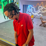 CAMISETA POLO NK VERMELHA