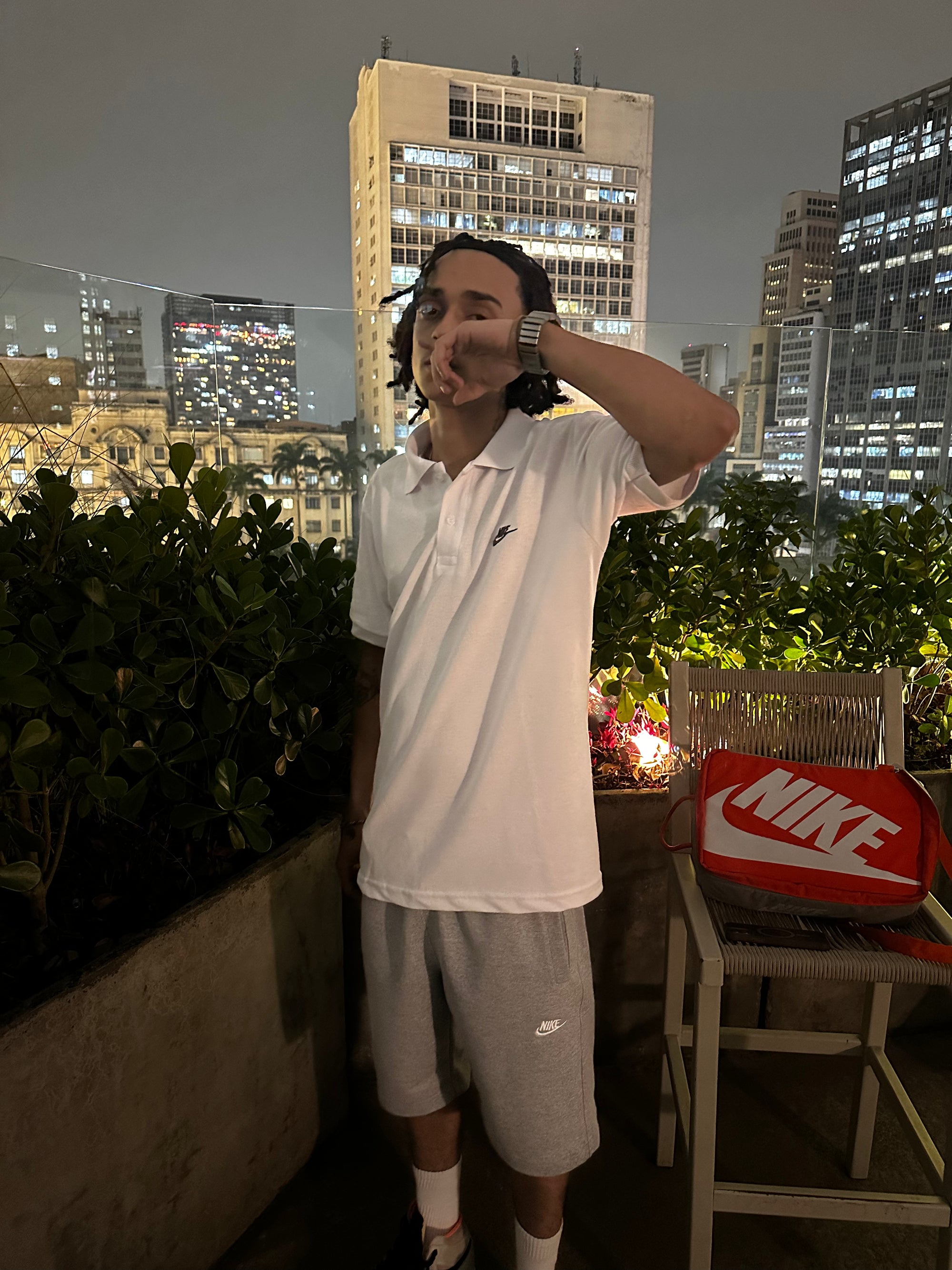 CAMISETA POLO NK BRANCA